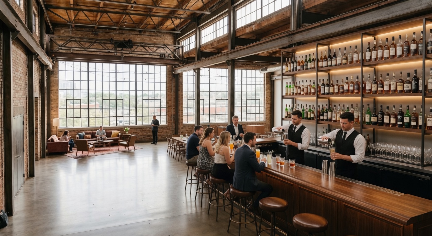 The Brickyard - Bar/serving area